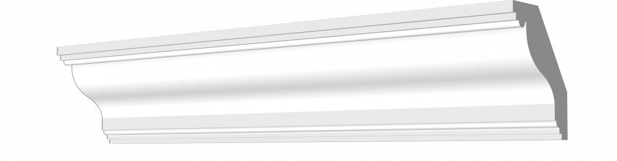 Гладкий карниз 100x85 kt-52