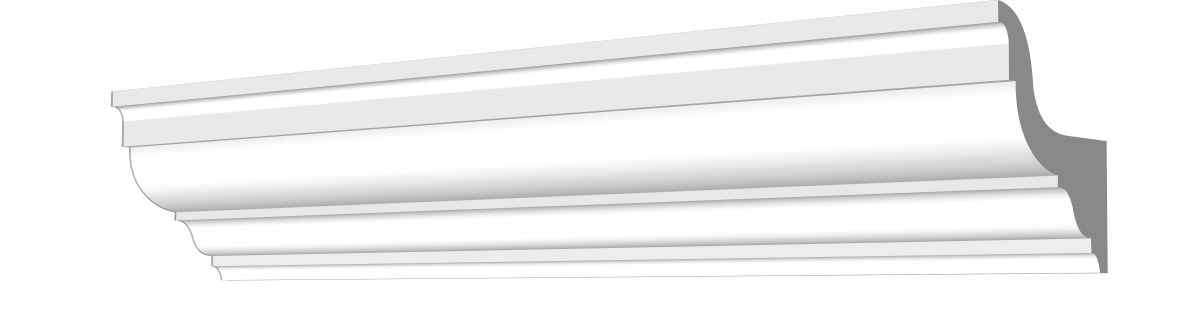 Гладкий карниз 105x95 kt-178