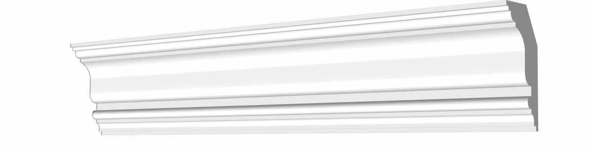 Гладкий карниз 108x55 kt-254
